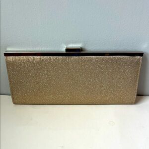 Elegant Sparkly Gold Formal Clutch Bag